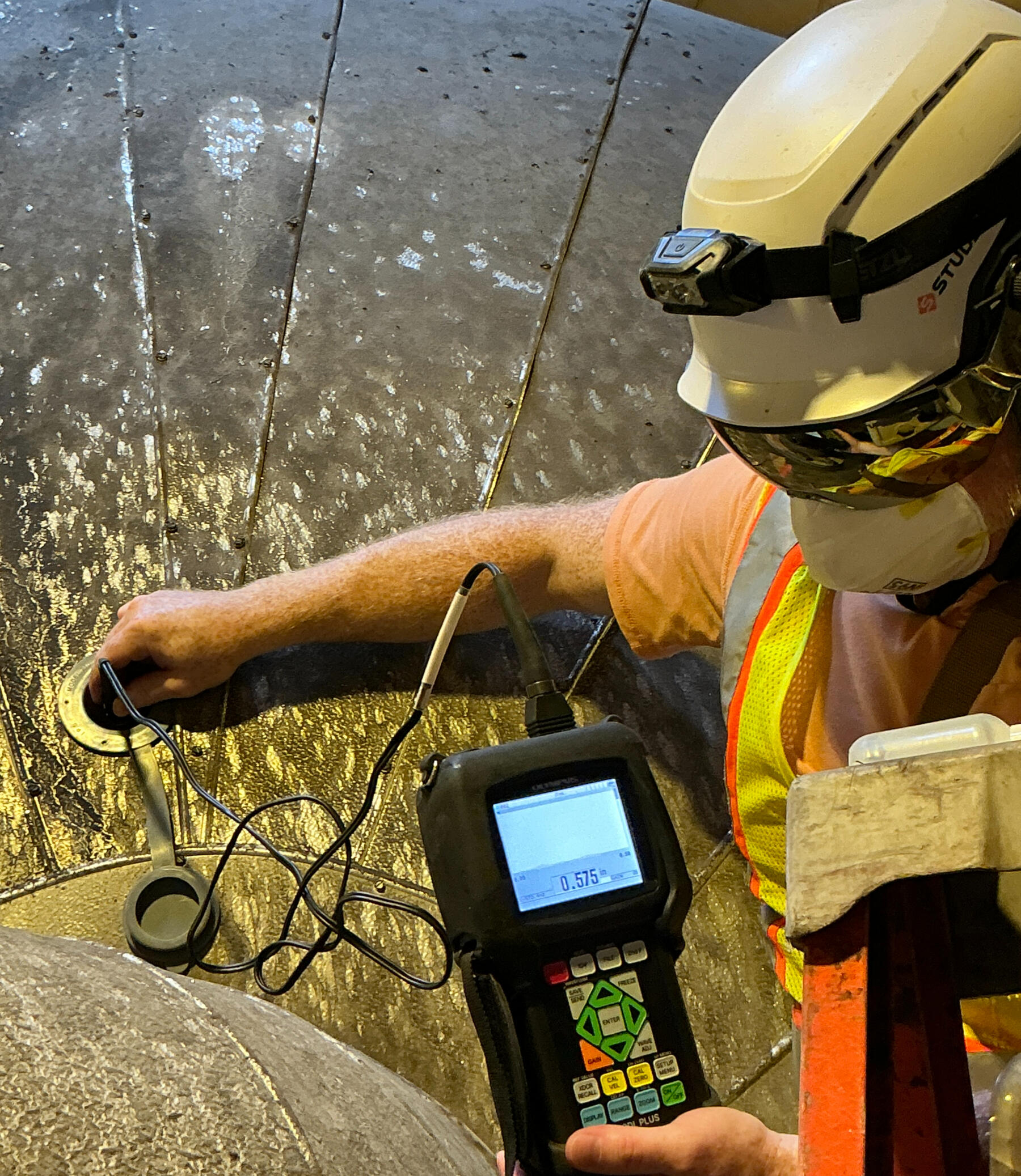 Thermal view of industrial equipment during inspection